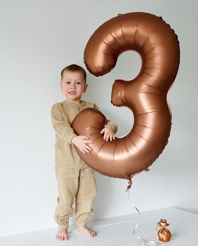 Dark Brown Number 15 Balloon 40 inch, Coffee Brown 15 Number Balloons, 15th Birthday Decorations, Chocolate 15 Year Old Girls Boys Dark Brown Party Supplies