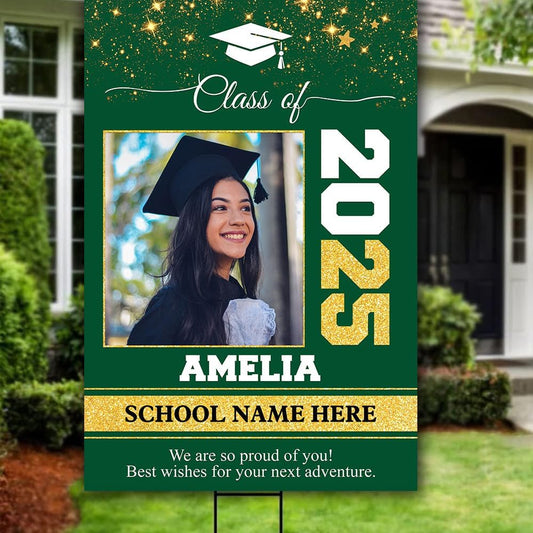 Personalized Graduation Yard Signs, Class of 2025 Sign, Graduation Senior Sign 2025, Graduate Yard Sign, Graduation Decorations Sign, High School Grad, College Graduation Sign #6