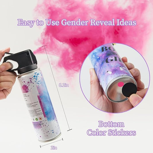 Gender Reveal Fire Extinguisher – 100% Biodegradable Baby Girl Reveal Party Decorations, Ideal for Exciting Gender Reveal Ideas (1 Pink pcs)