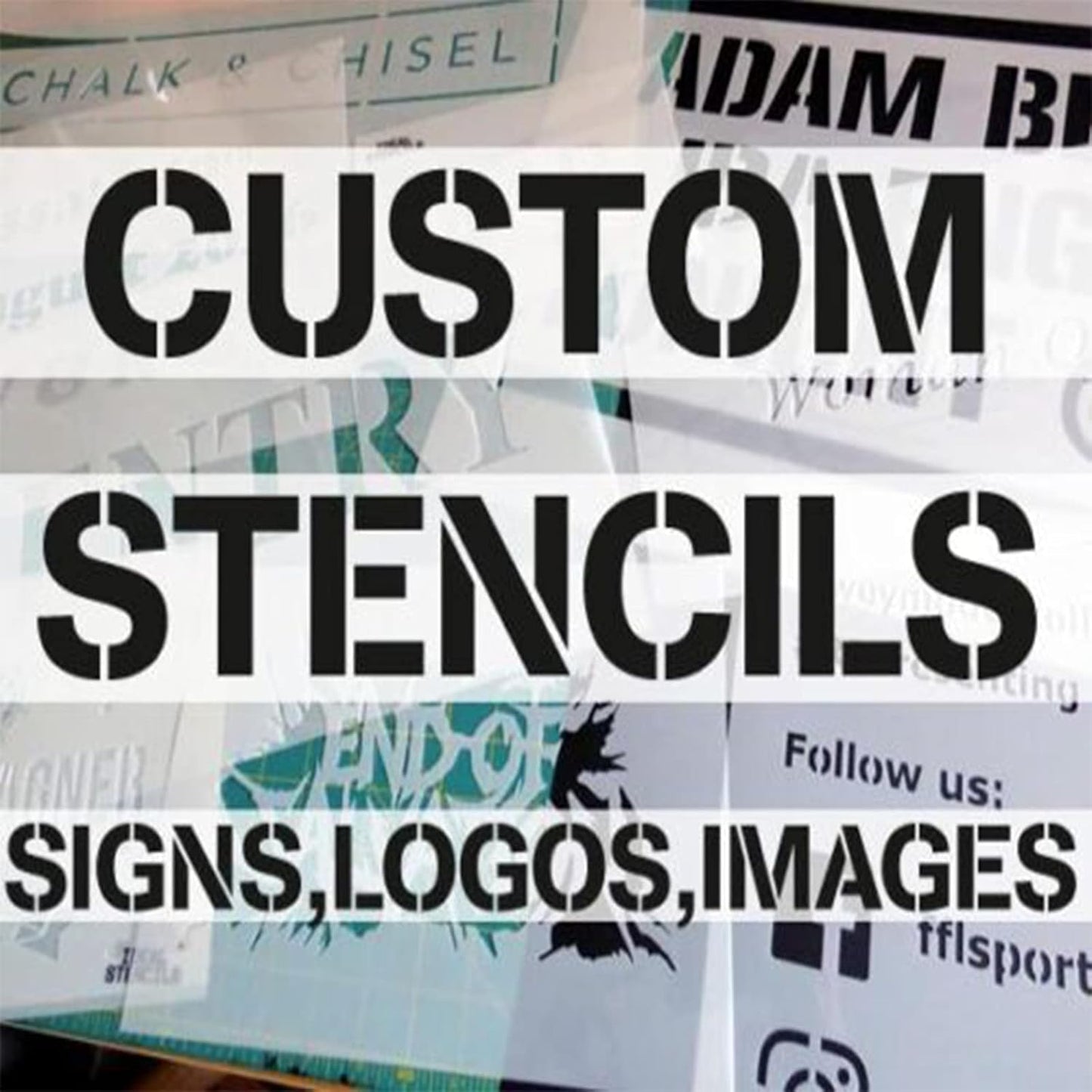 xrlsg Custom Stencils for Spray Painting,Make Your Own Stencils,Personalized Stencils with Logo/Text,Multi-Use Letter Stencils for Wood Paper Fabric Ceramic Plastic-A6-Polyester Film-4.1 x 5.8 inches