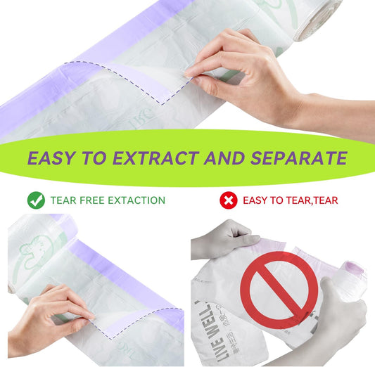 4.5 Gallon Trash Bags, 120 Count White Alphabet Printed Small Drawstring Garbage Bags Unscented for Toilet Home Office and Bedroom