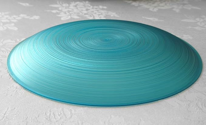 OCCASIONS 240-Pc Disposable Plastic Dinnerware Set (120 Guests) for Wedding Party - 10'' Dinner & 7'' Salad Dessert Plates (120 Each), Premium Heavyweight (Belize, Aqua & Gold)