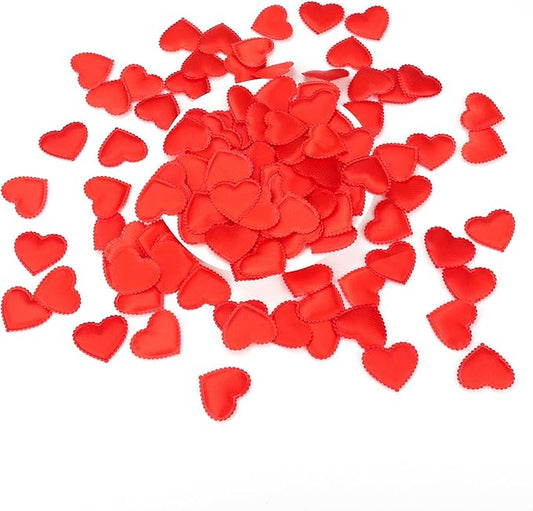 HSONAIGEE 400 Pieces Red Heart Confetti Decoration, 1.4 Inch Sponge Heart Table Petal Romantic Decor for Valentine's Day Wedding Birthday Mother's Day