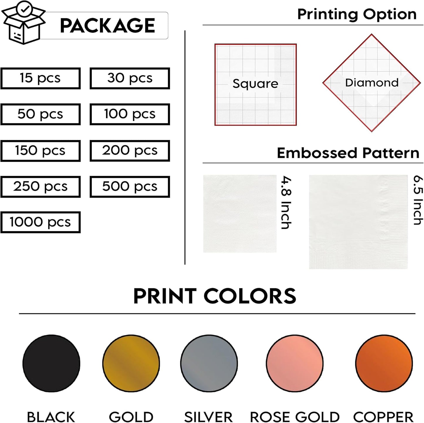 Luxury Custom Pack 15pcs Engagement Napkins, Engagement Napkins for Party, We're Engagement Napkins, Engagement Beverage Cocktail Luncheon Dinner Napkins 1
