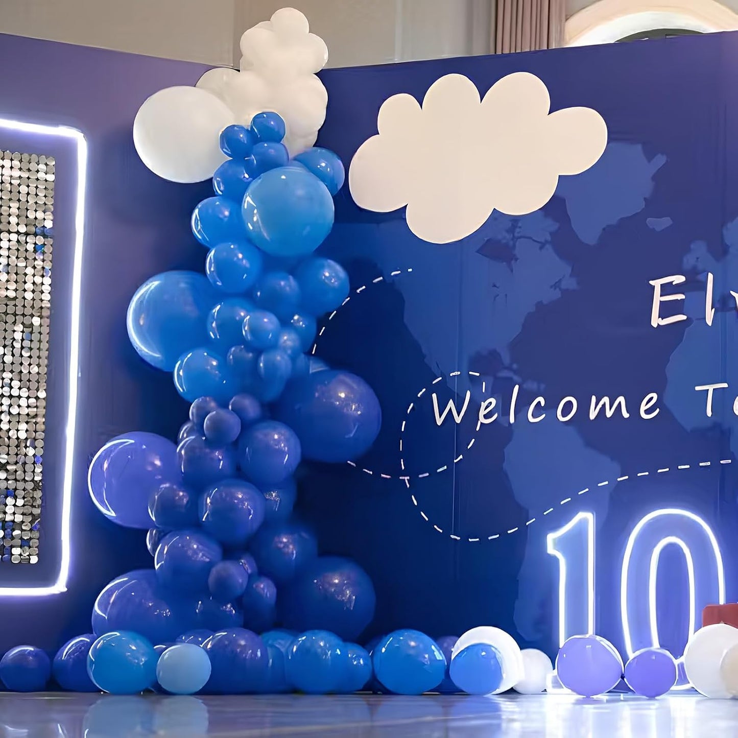 Navy Blue Latex Balloons, 150pcs 5 inches Round Helium Navy Blue Balloons for Birthday Baby Shower Wedding Birthday Party Decorations