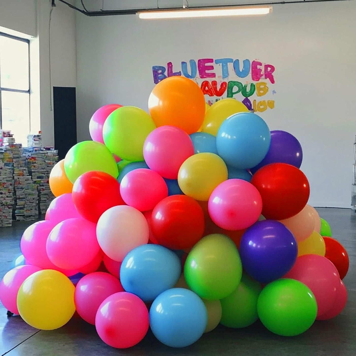 150 pcs Rainbow Latex Balloons, 5 inches Assorted color ballons, Round Helium Bright Color Balloons for Birthday Baby Shower Wedding Party Decorations