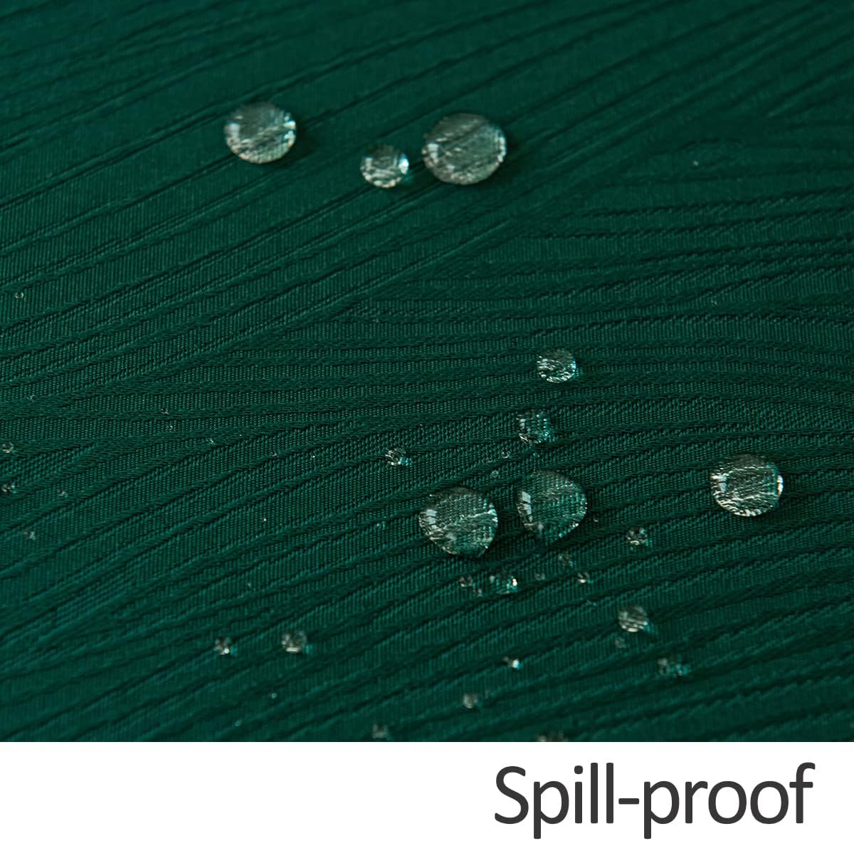 maxmill Round Swirl Design Tablecloth Waterproof Spillproof Wrinkle Free Table Cloth, Kitchen Dinning Circular Tabletop Decoration, Fabric Table Cover for Christmas Parties, 70 Inch, Hunter Green
