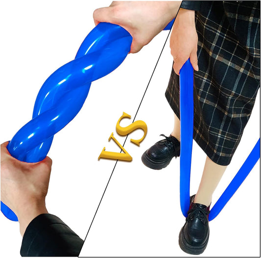Blue Long Skinny Balloons,Blue Balloons Shiny Thick Latex,Blue 260 Long Balloons for Balloon Animals,Dark Blue 260 Balloons