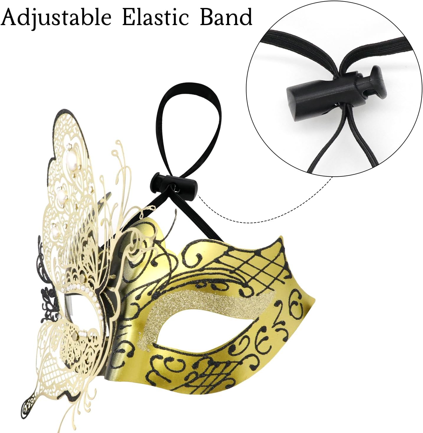Mysterious Venetian Butterfly Lady Masquerade Halloween Party Mask Evening Prom Ball Mask Bar Costumes Accessory