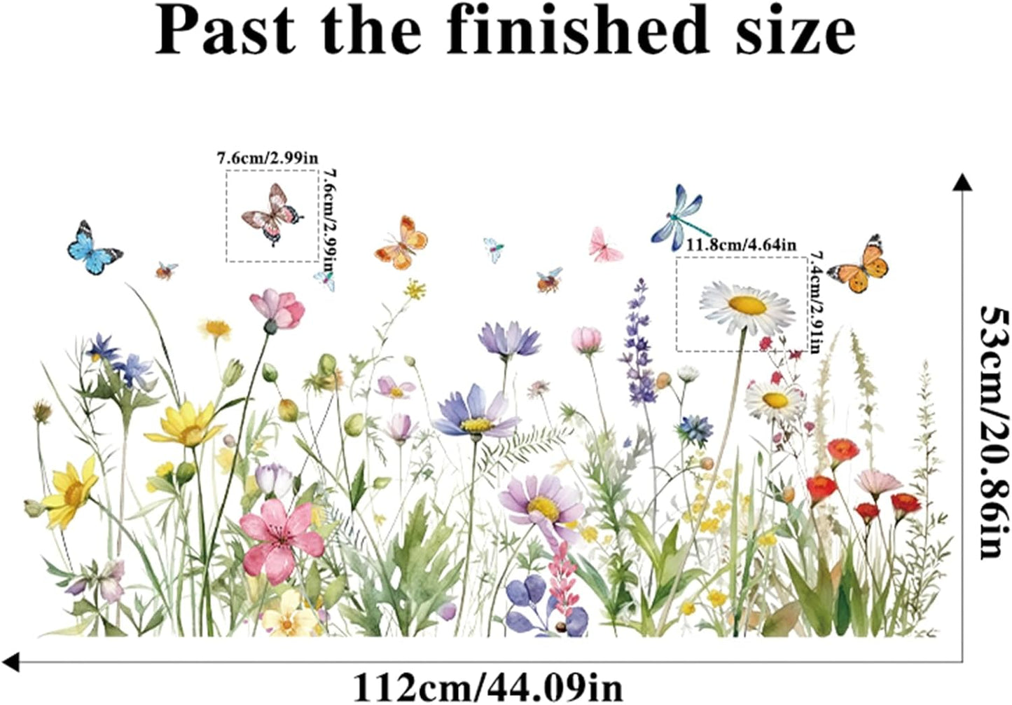 Flower Wall Murals Peel Plant Wall Stickers Room Wall Decals Decor for Bedroom Wall Stickers for Living Room Wall Decor Stickers & Murals 3D DIY Wall Art as Decorations B