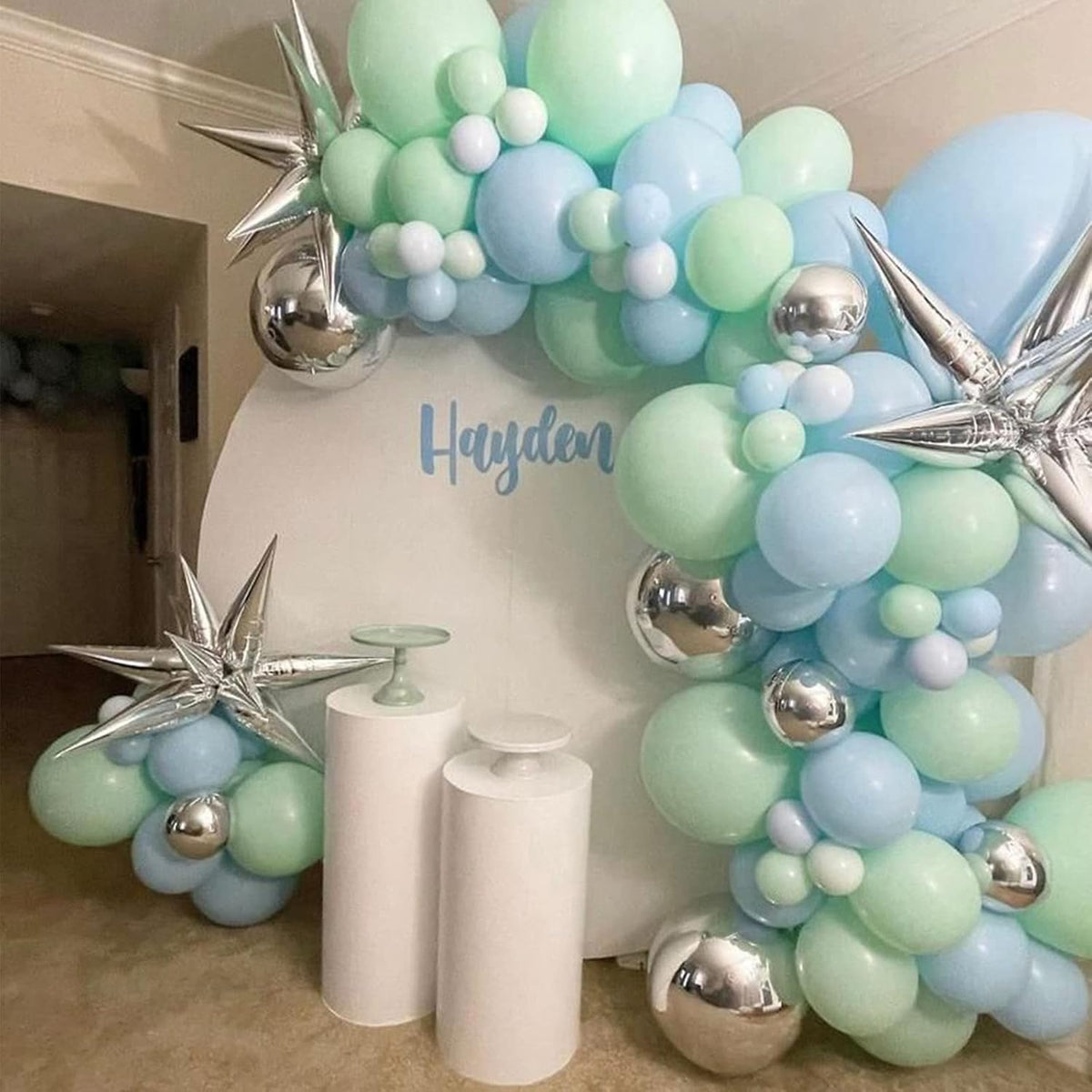 105pcs Mint Green Balloons 12inch Party Latex Balloons for Boys Girls Birthday Baby Shower Gender Reveal Wedding Sunflower Party Decorations