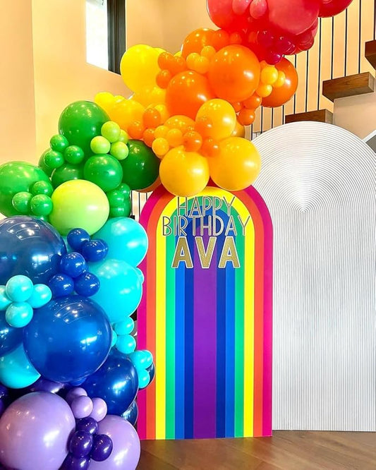 KBZVNAF Rainbow Balloons Latex Party Balloons - 50 Pack 12 inch Helium Assorted Bright Balloons for Wedding Baby Shower Birthday Party Decorations