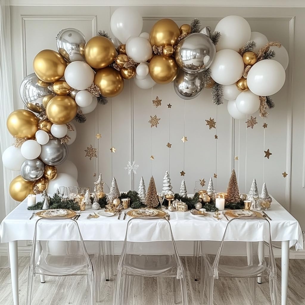 Gold Balloons 60 PCS Metallic Gold Balloons 12 Inch Gold Metallic Balloons for Balloon Garland Balloon Arch as Birthday Party Baby Shower Bridal Shower Christmas Party Decorations