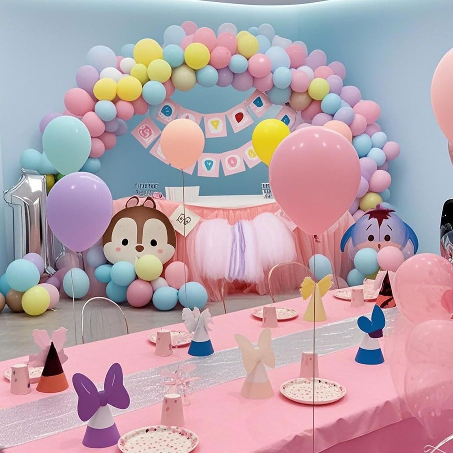 Pastel Balloons Latex Pastel Birthday Decorations 100 Pack 12 inch Round Helium Multicolor Macaron Rainbow Decor for Birthday Rainbow Party Baby Shower Wedding Easter Balloons Decorations