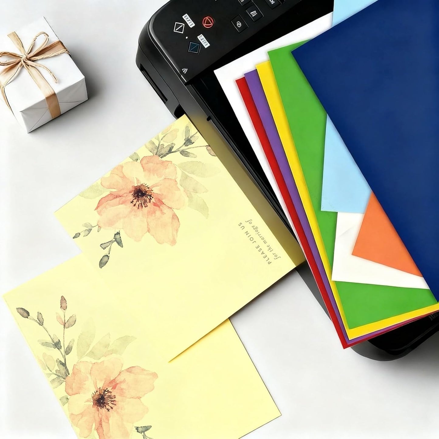 100 Sheets Light yellow Cardstock 8.5 x 11 Cardstock Printer Paper 65 lb/180 gsm, Card Stock Paper for Printer, Drawing,Gift tags,Invitations