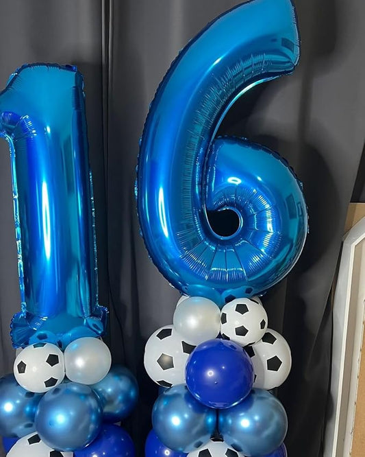 Balloon Number 40Inch, Dark Blue Number 19 Balloons Birthday Decoration for Men & Women, Foil Dark Blue Party Decorations for Birthday Wedding Engagement Memroial Day's