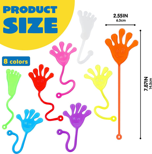 JOYIN Large 30Pcs Sticky Hand and Feet Party Favors, Party Table Favors Set for Kids, Holiday Traditions, Classroom Treasure Box, Carnival Prizes, Halloween Goodie Bag Stuffers, Prize for Kids