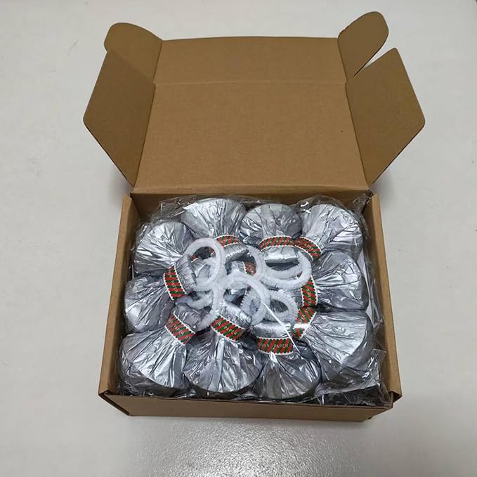 24Pack Silver Hand Thrown Streamer Poppers, Confetti Streamers No Mess Party Poppers, Streamers for Weddings Birthdays Events, Quiet Easy Cleanup (Silver, 24Pack)