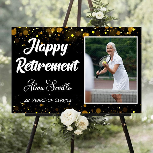 Personalized Retirement Yard Sign, Retirement Celebration Welcome Sign, Retirement Party Sign, Retirement Decorations, Retirement Outdoor Sign, Retirement Home Decor, Retirement Celebration Sign #3