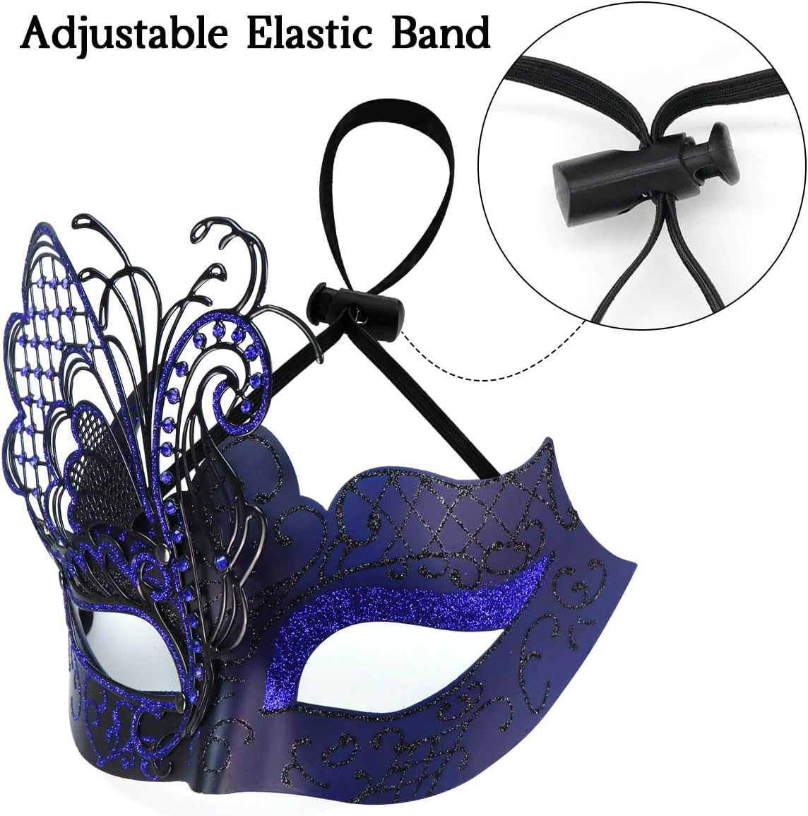 Mysterious Venetian Butterfly Lady Masquerade Halloween Party Mask Evening Prom Ball Mask Bar Costumes Accessory