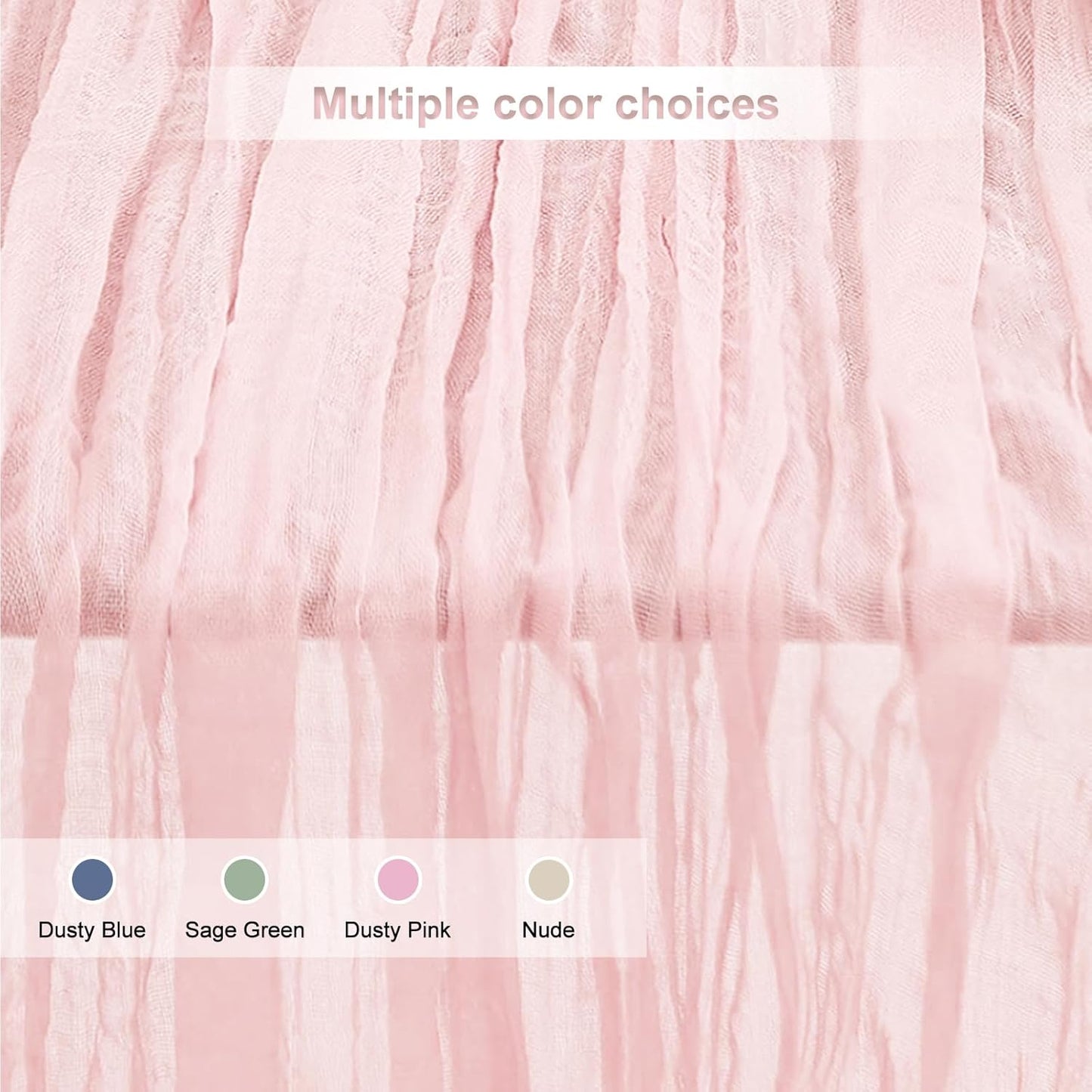10 Pack Dusty Pink Cheesecloth Table Runner 35x120 Inch 10Ft Rustic Gauze Cheese Cloth Table Runner Sheer Cheesecloth Table Runners for Wedding Party Bridal Shower Decoration
