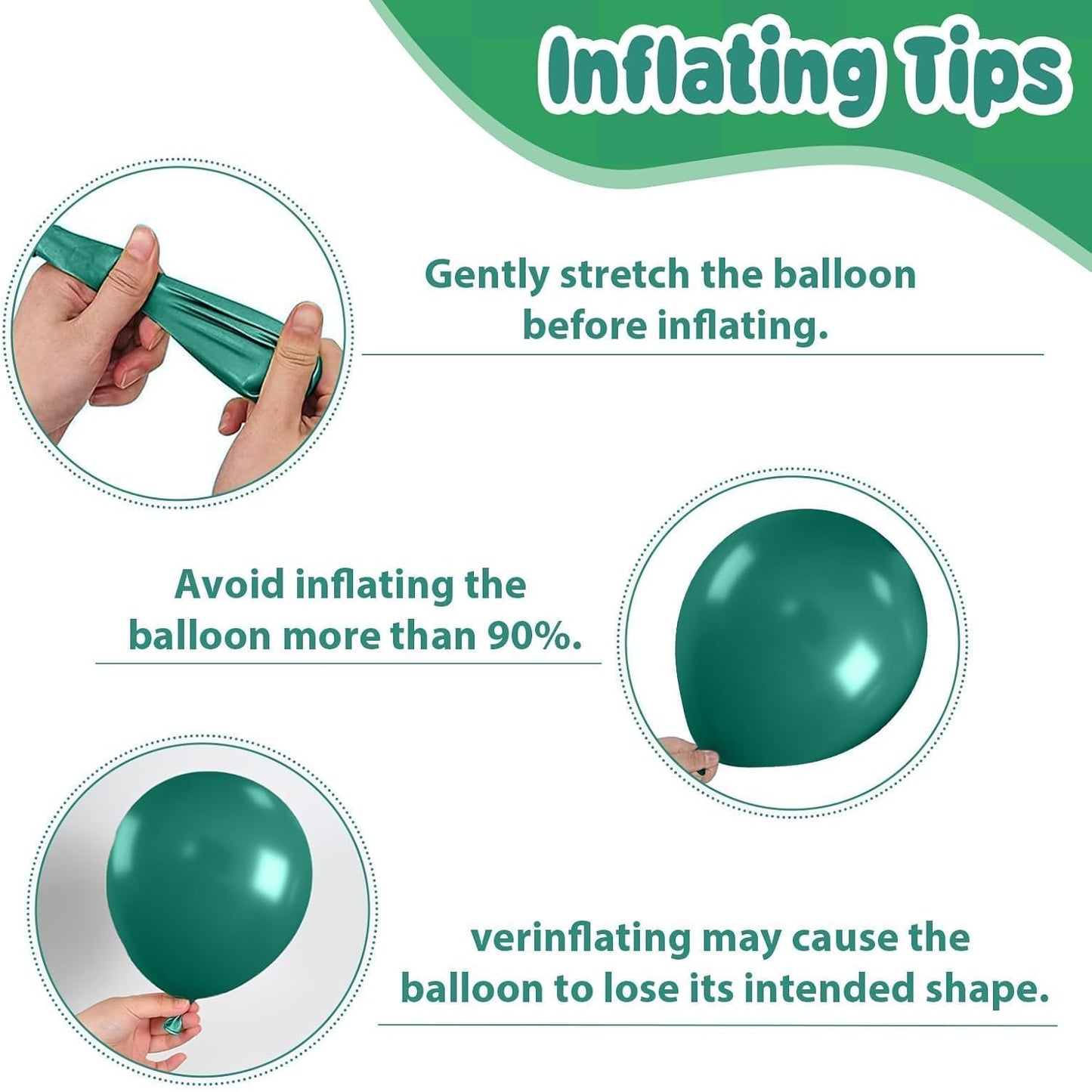 Paready Football Balloons Set, 60Pcs Green Football Printed Balloon, 12Inch Dark Green Black Retro Ivory White Latex Balloons for Boys Men Birthday Sports Football Themed Birthday Party Decorations
