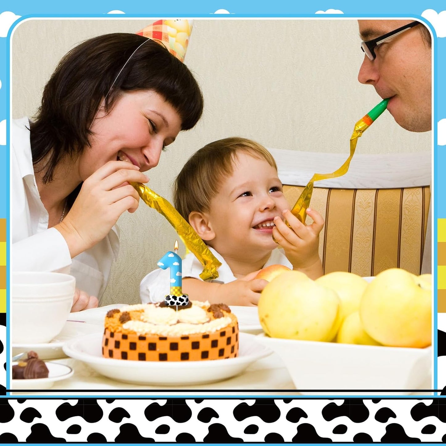 Toy Inspire Game Story Birthday Candles for Kids -Toy Themed Cake Topper Decorations,Party Supplies for Children's Birthday Celebrations(Number 1)