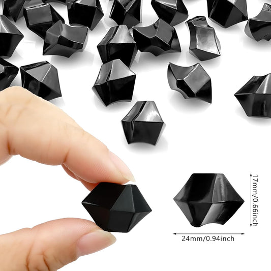Black Vase Fillers for Home Decor, Fake Crushed Ice Cubes, Vase Fillers, 150 pcs Reusable Fake ice Cubes for Photography Accessories Props Decoration for Wedding