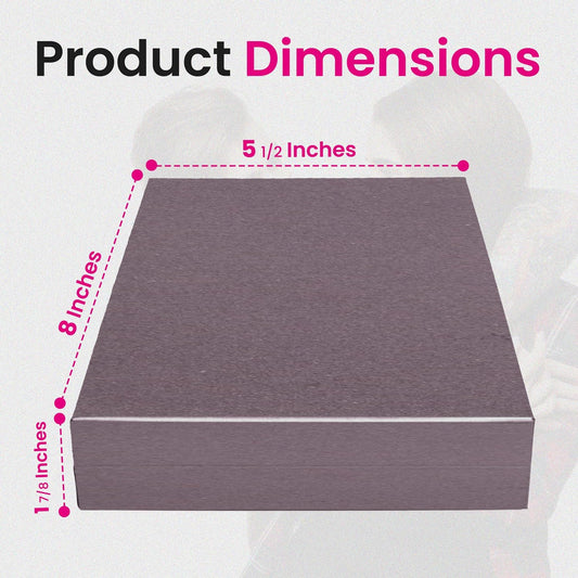 Novel Box Purple Jewelry Box for Necklace 5.5x8x1.87 Inches - Necklaces Gift Box for Proposal Wedding Engagement - Faux Leatherette Jewelry Display Box - Gift Presentation Boxes for Necklaces