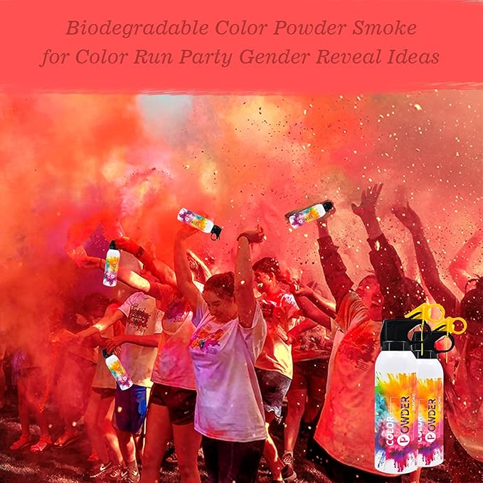 Gender Reveal Fire Extinguisher 2 Pack Red Fog Atmosphere Smog for Baby Reveal Photoshoot Video Props Stage Mister Foggers Red Smoke Gender Reveal Extinguishers for Birthday Wedding Party