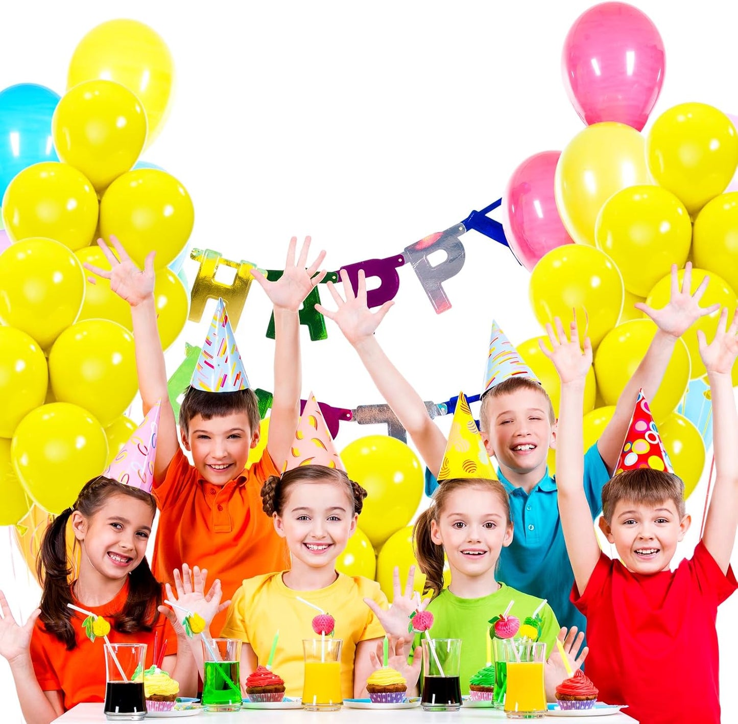 50pcs Yellow Balloons, 12inch Yellow Latex Party Balloons Helium Quality for Birthday Graduation Easter Bee Baby Shower Sunflower Party Decorations (with Ribbon & Glue)