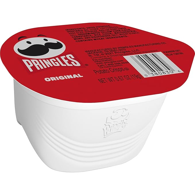 Pringles Potato Crisps Chips, Lunch Snacks, On-the-Go Snacks, Original (36 Cups)