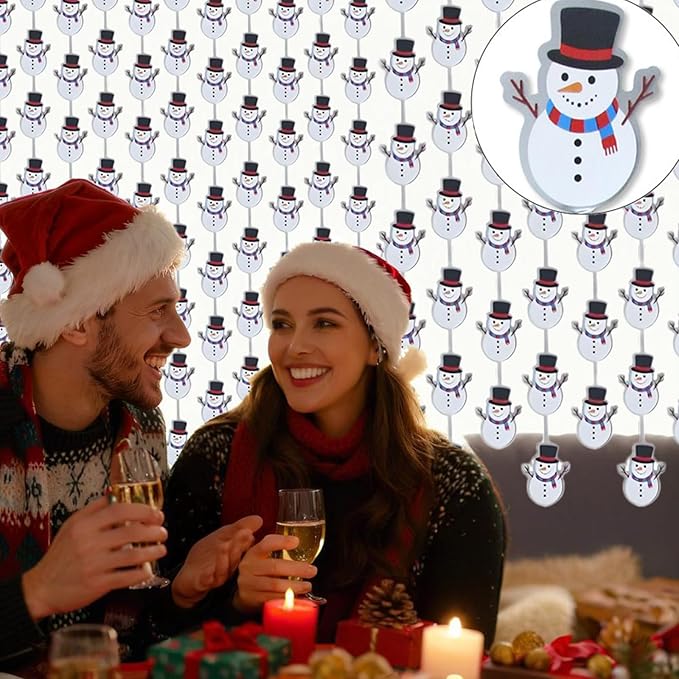 Snowman Party Decorations - 2 Packs Silvery Foil Fringe Streamers Curtains for Bachelorette, Birthday Backdrop Decorations,Bridal Shower Party Decorations (3.3x6.6 ft)