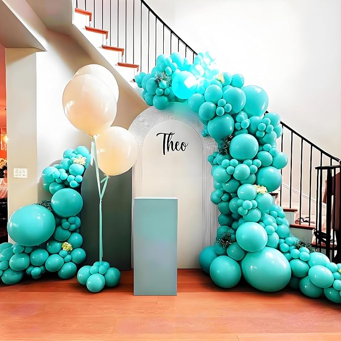 Teal Balloons 12 inch, Turquoise Latex Balloons 50pcs Party Balloons for Birthday Wedding Baby Shower Gender Reveal Bridal Birthday Party Decorations