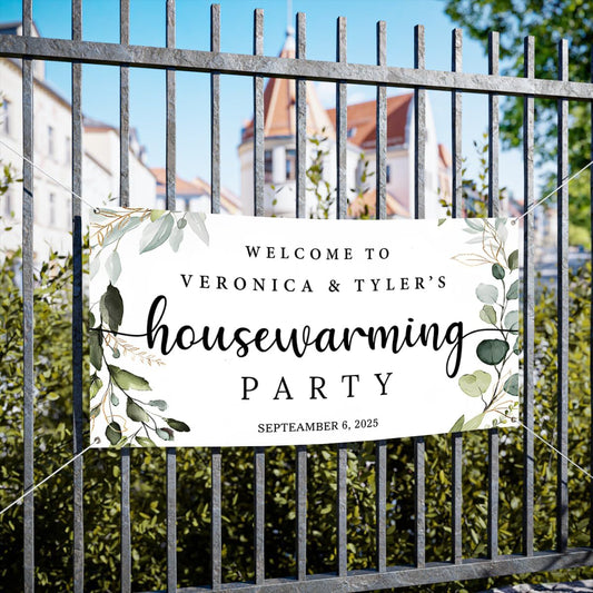 Personalized Housewarming Party Welcome Banner Decorations Double Sided Printing And Various Sizes #8