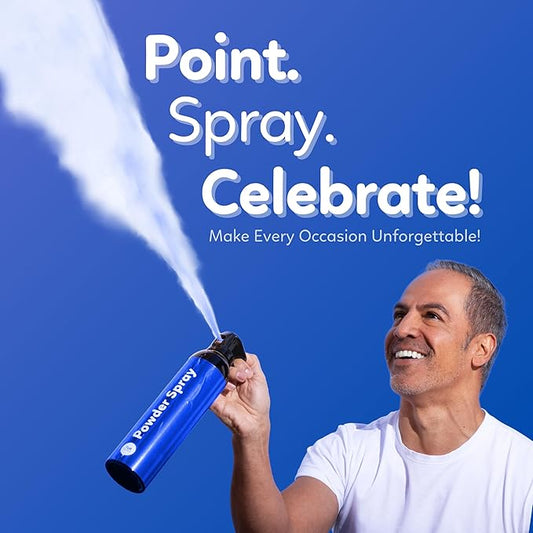 Blue Smoke Bomb Powder Cannon Gender Reveal Fire Extinguisher Biodegradable| Launches 25ft | 10 Second Spray | Holi Color Decorations for Photoshoots, Festivals, Celebrations | TUR Party Supplies