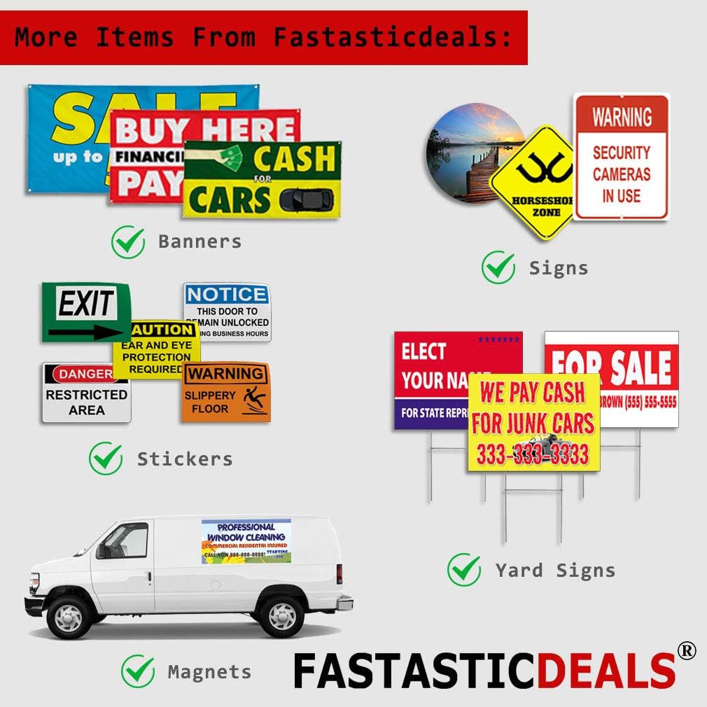 Custom Industrial Vinyl Banner Multiple Sizes Commercial Property for Lease Personalized Text Profession Outdoor Weatherproof Yard Signs Red 6 Grommets 36x90Inches