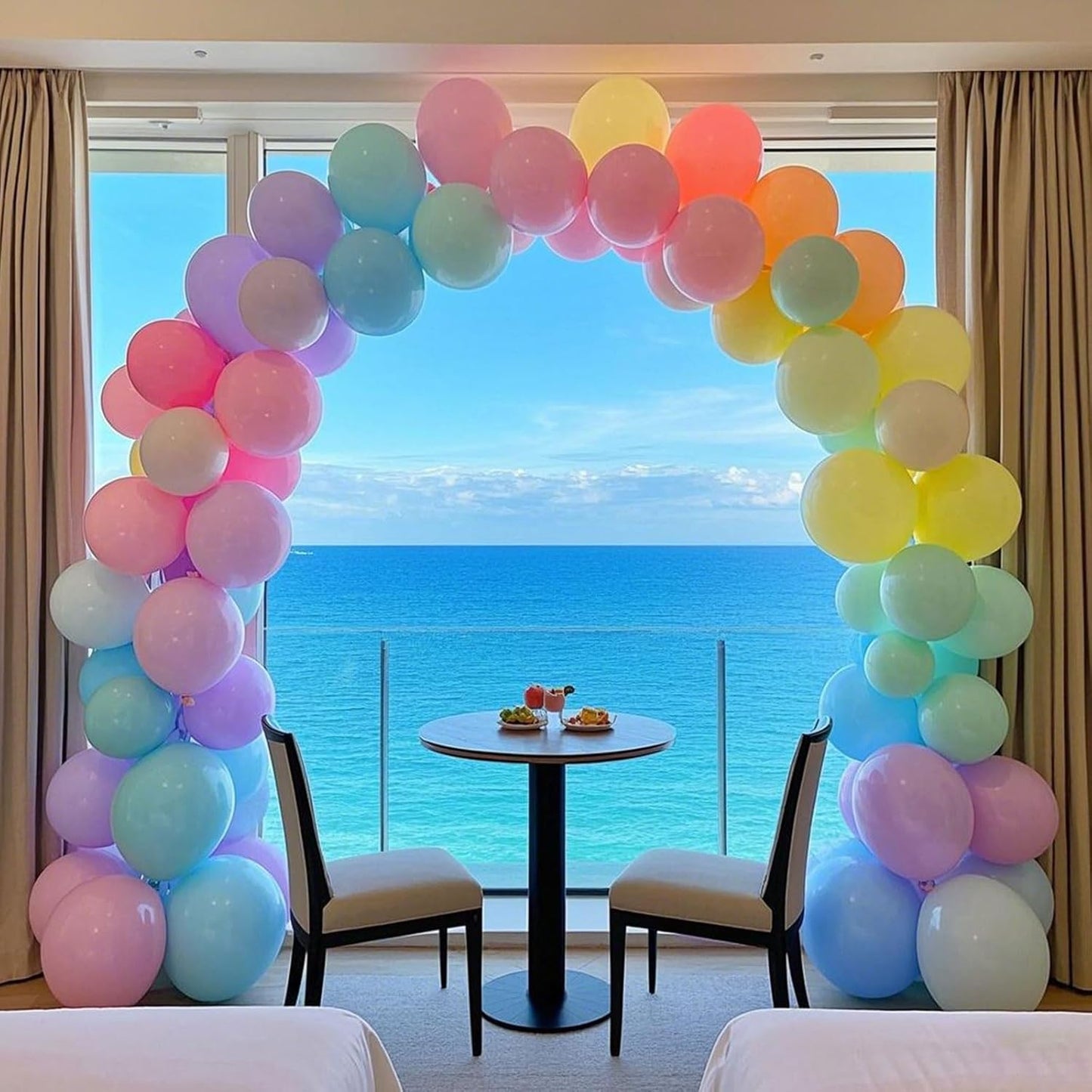 Pastel Balloons Latex Pastel Birthday Decorations 10 Pack 36 inch Round Helium Multicolor Macaron Rainbow Decor for Birthday Rainbow Party Baby Shower Wedding Easter Balloons Decorations