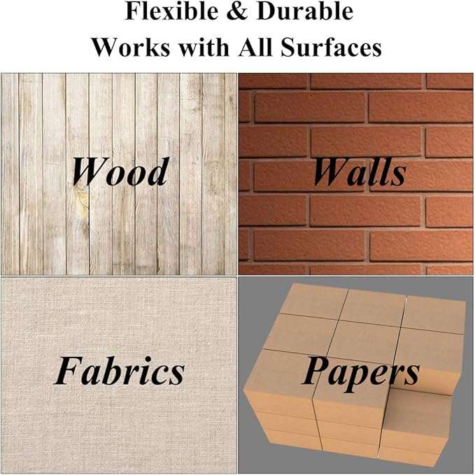 1.5 Inch Alphabet Letter Stencils - 40 Pack Letter Number Stencil Templates with Signs for Painting on Wood, Reusable Calligraphy Letters Stencils for Chalkboard Fabric Wood Signs