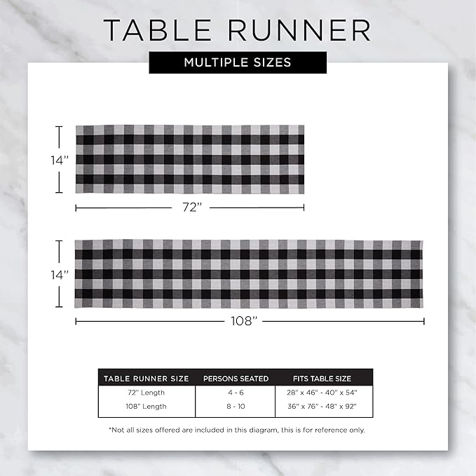 DII Farmhouse Braided Stripe Table Runner Collection, 15x72 (15x77, Fringe Included), French Blue