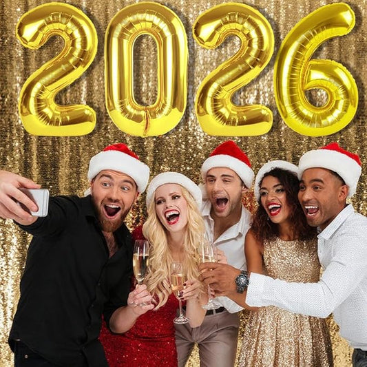 2026 Gold Number Balloons, 40 Inch Balloon, New Years Eve Decorations, Balloons for New Years Eve Party Supplies 2026, Graduation Decoration, 2 6 20 26 Birthday Parties