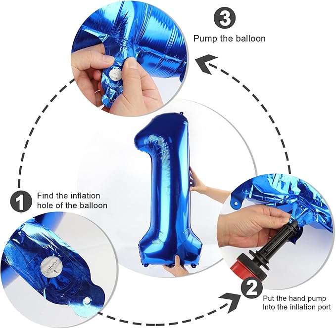 Number 3 Balloons 40 Inch Navy Blue Numbers Balloon for Three Year Old Birthday Decor, 3rd 13 30 31 Birthday Party Supplier