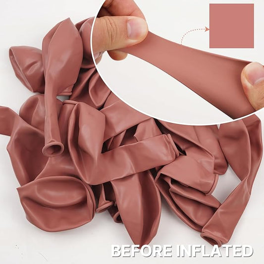PartyWoo Dusty Pink Balloons 85pcs Different Sizes of 18 12 10 5 Inch Blush Pink Dusty Rose Boho Netural Balloon Arch Kit Garland for Baby Shower Princess Girl Birthday Party Decorations Pink-F01