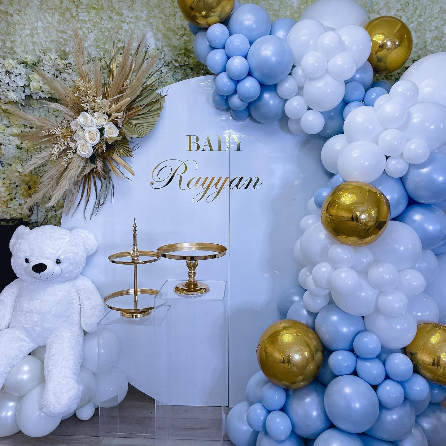 Blue and White Balloon Arch Kit, ADOINBY 140Pcs Pastel Light Blue and White Balloon Garland kit, 18 12 10 5 Inch Different Size Balloons for Baby Shower Birthday Gender Reveal Anniversary Decorations