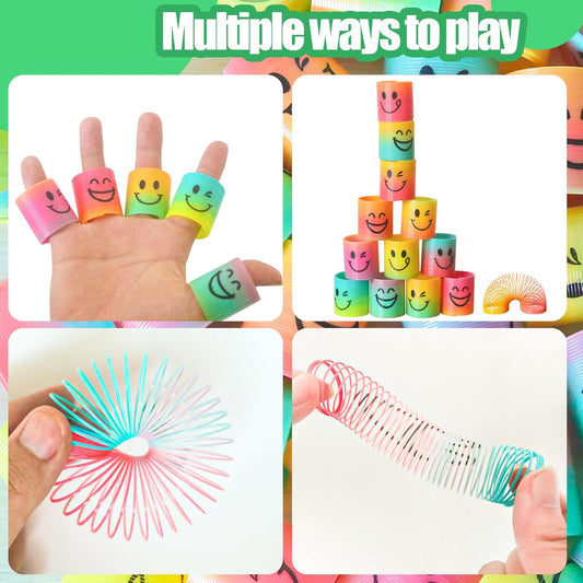 Cocurb 64 Pcs Mini Spring Party Favors for Kids 4-8 - Fun Goodie Bag Stuffers for Birthdays, Classroom Prizes, and Small Toys Gifts (4 Assorted Designs)