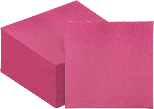 240 Count Dinner disposable Napkins Paper Peach Pink Napkin for Cocktail Birthday, Wedding, Party, Lunch, Dessert Napkins(5 * 5inch)