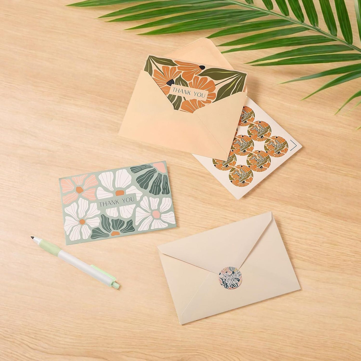 Thank You Cards with Envelopes, 36 Pack Thank You Cards Bulk with Envelopes & Stickers 4x6 Inch Greeting Card for Birthday, Wedding, Baby Shower, Graduation, Bridal Shower, Business