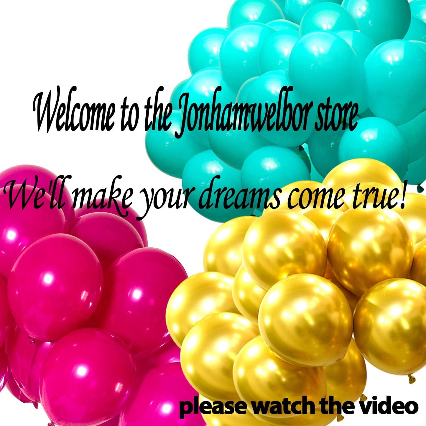 Jonhamwelbor Party Balloons Hot Pink Latex Balloons 100pcs 12inch Wedding Kid’s Birthday Bride Bachelorette Party Decorations(with Hot Pink Ribbon)