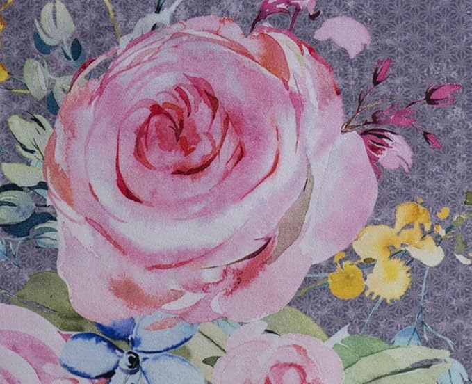 Maison d' Hermine Table Cloth Rectangle Table 100% Cotton 60 x 108 Inches Tablecloth Reusable Decorative for Dining Room Farmhouse Valentines Day Decorations Spring Summer - Sweet Rose Lavender - Lush