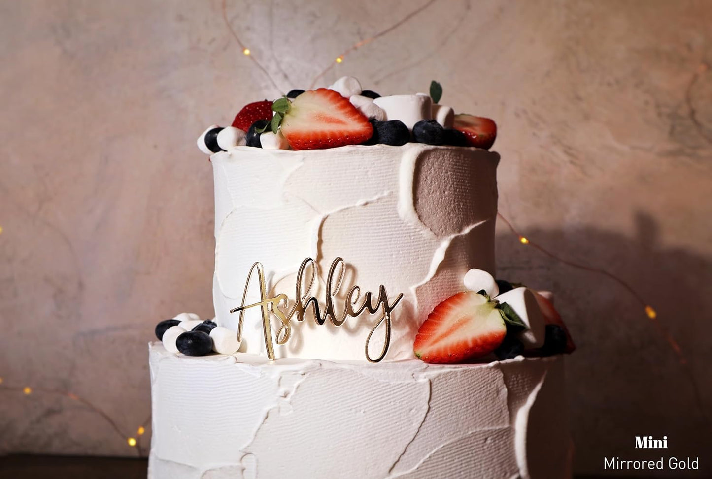 Custom Cake Name Sign | Acrylic Cake Name Plaque | Personalized Cake Name Plate Plaque | Cake Letters | Cake Decoration for Birthday BabyShower Wedding